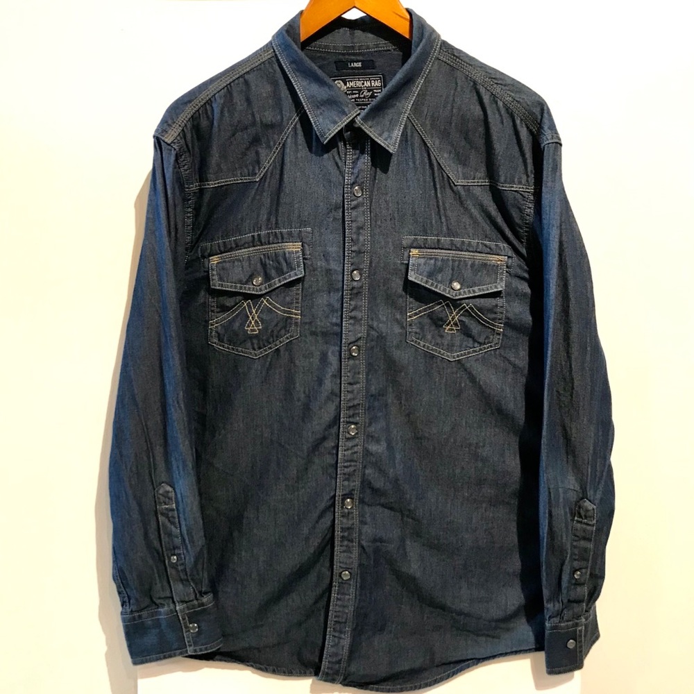 American Rag Denim Western Shirt - Size L